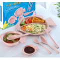 Set makan gandum jerami yang sihat